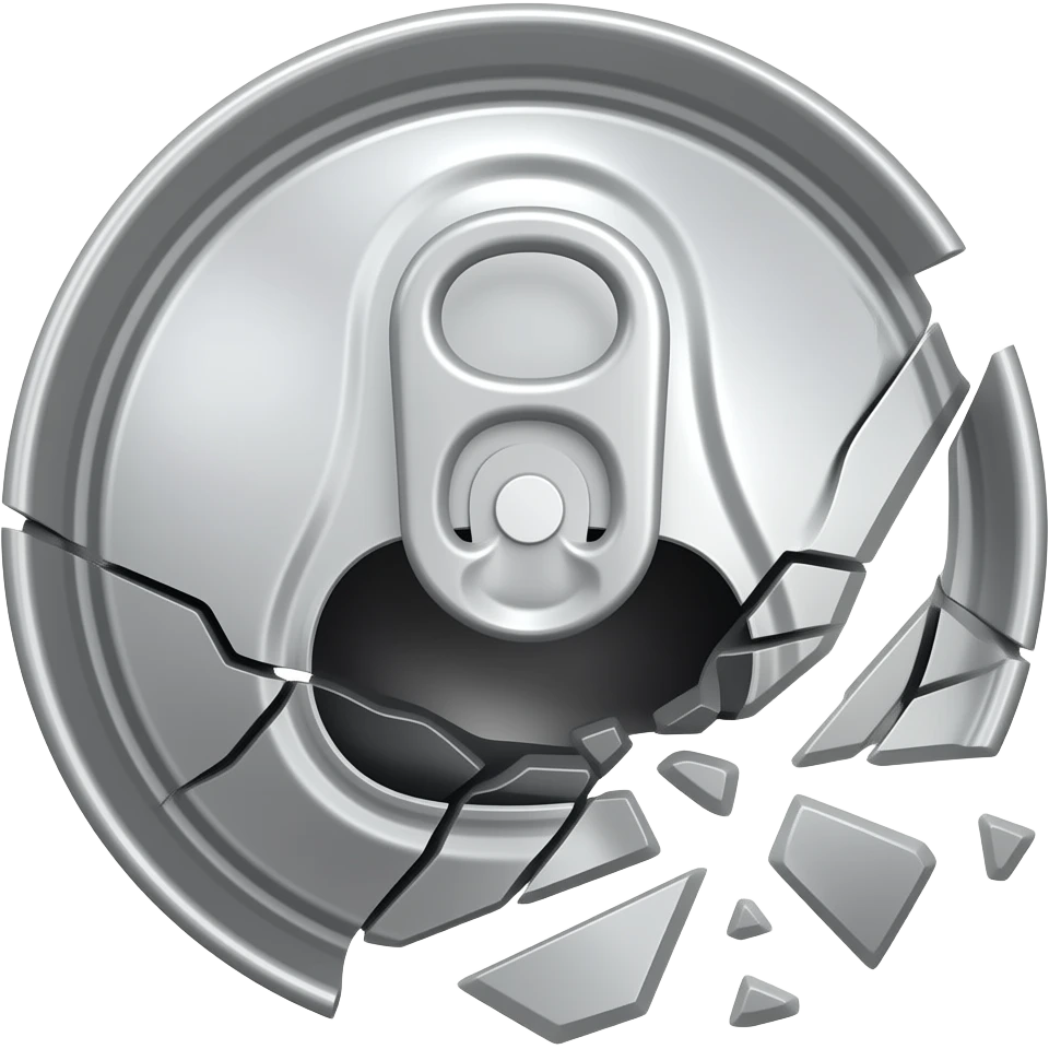 Crushed Zyn Can emoji