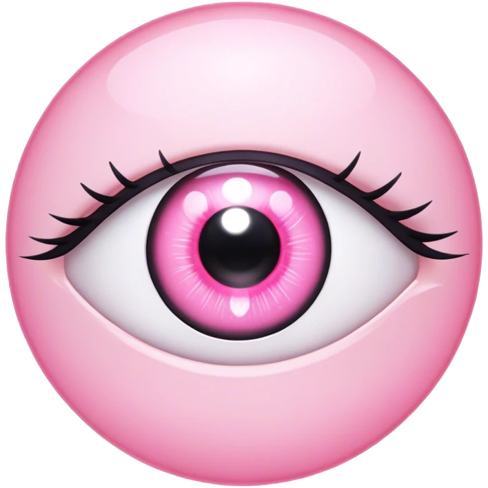pink shojo anime eyes emoji