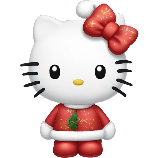 Hello kitty Christmas  emoji