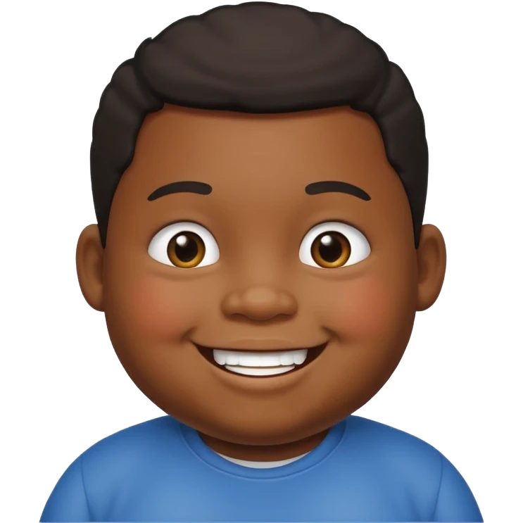 little fat black boy emoji