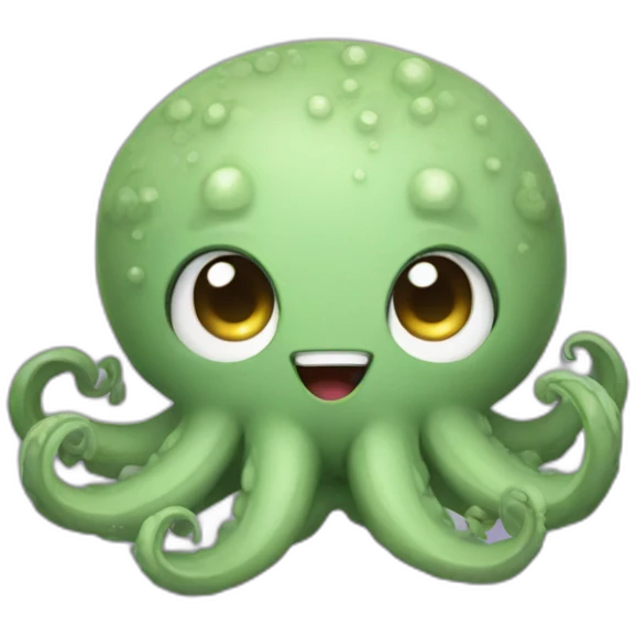 cute kraken cute face ;editqte emoji