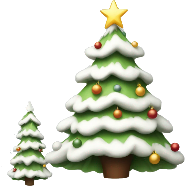 Christmas tree white emoji