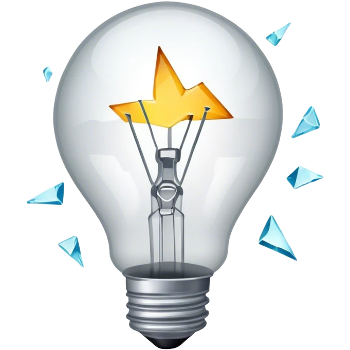 Broken bulb  emoji