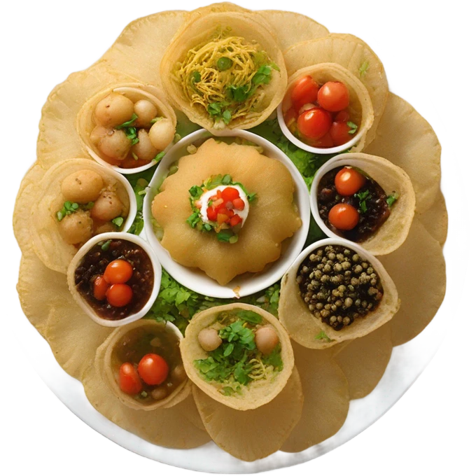 Sev puri  emoji