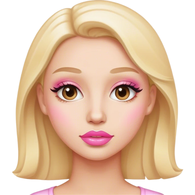 Light pink lip gloss emoji