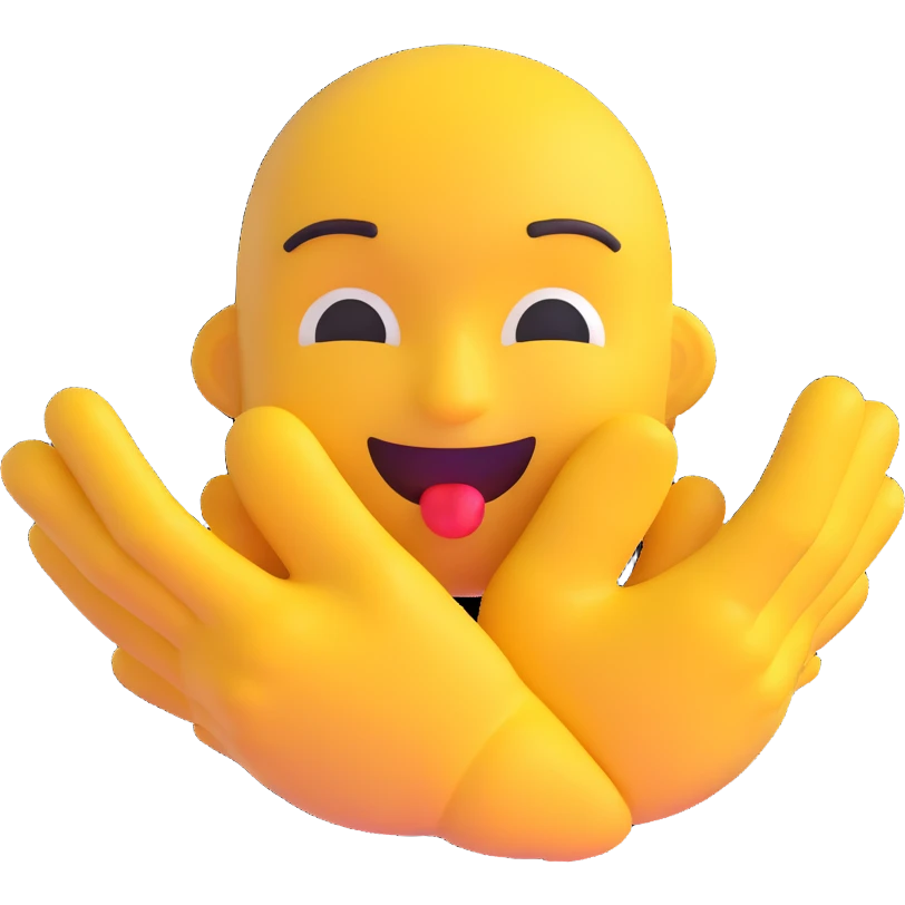 hug and shush emoji emoji
