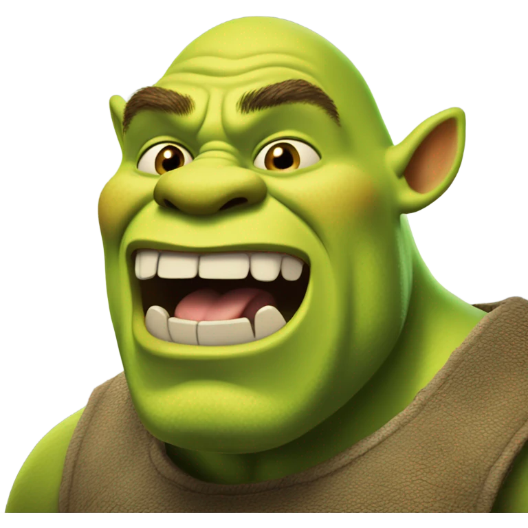 Shrek Roaring  emoji