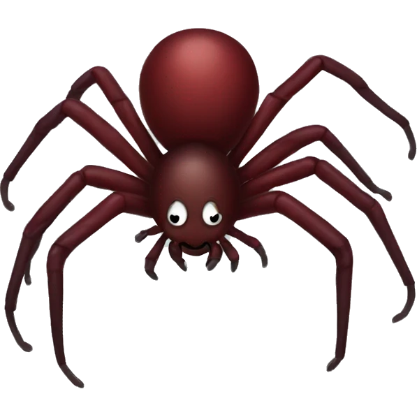 Dark red spider  emoji