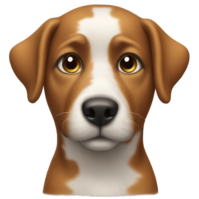 Dog with pen emoji