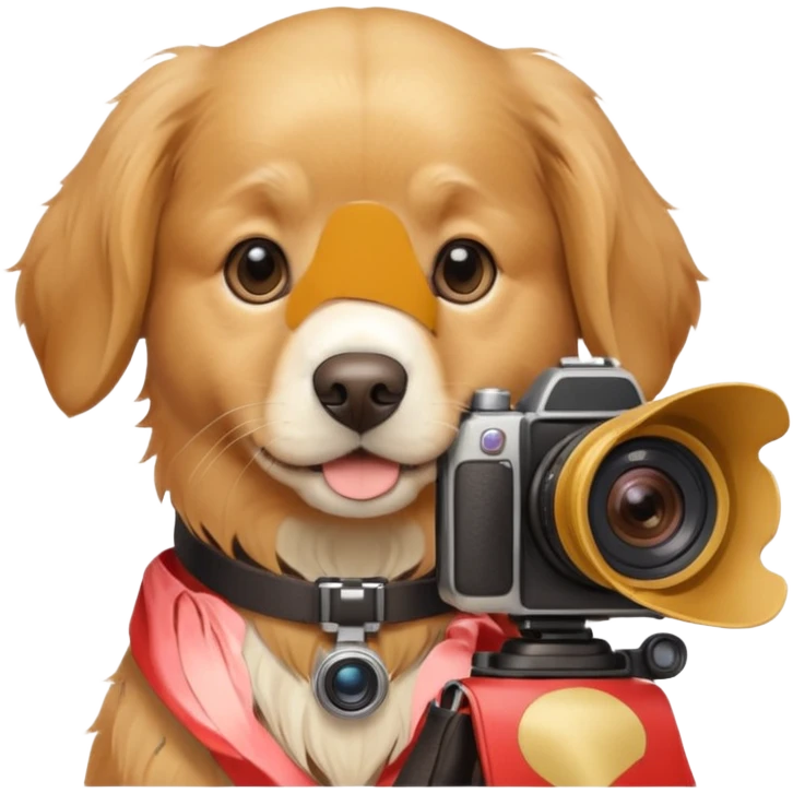 dog photographer emoji