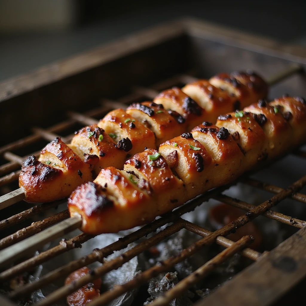 kebab rotisserie, realistic style emoji