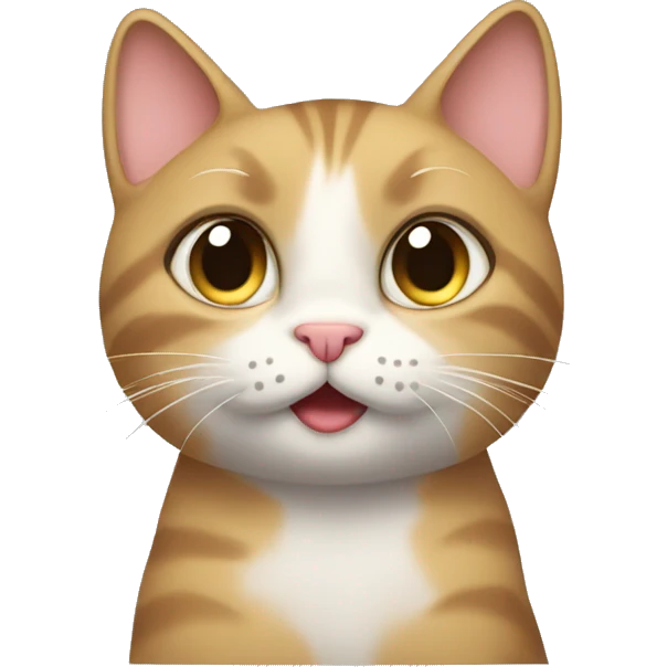 cute cat thinking emoji
