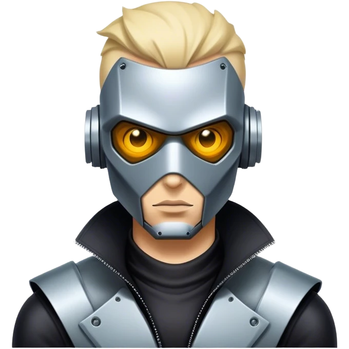 mean robot cyber punk hacker savage vigilante bank robber billionaire playboy  emoji