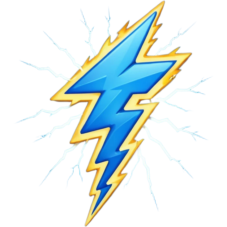 voltage electricity lightning bolt emoji