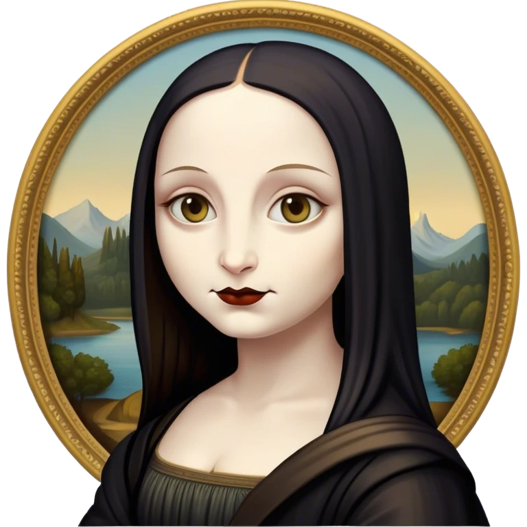 Goth mona lisa emoji