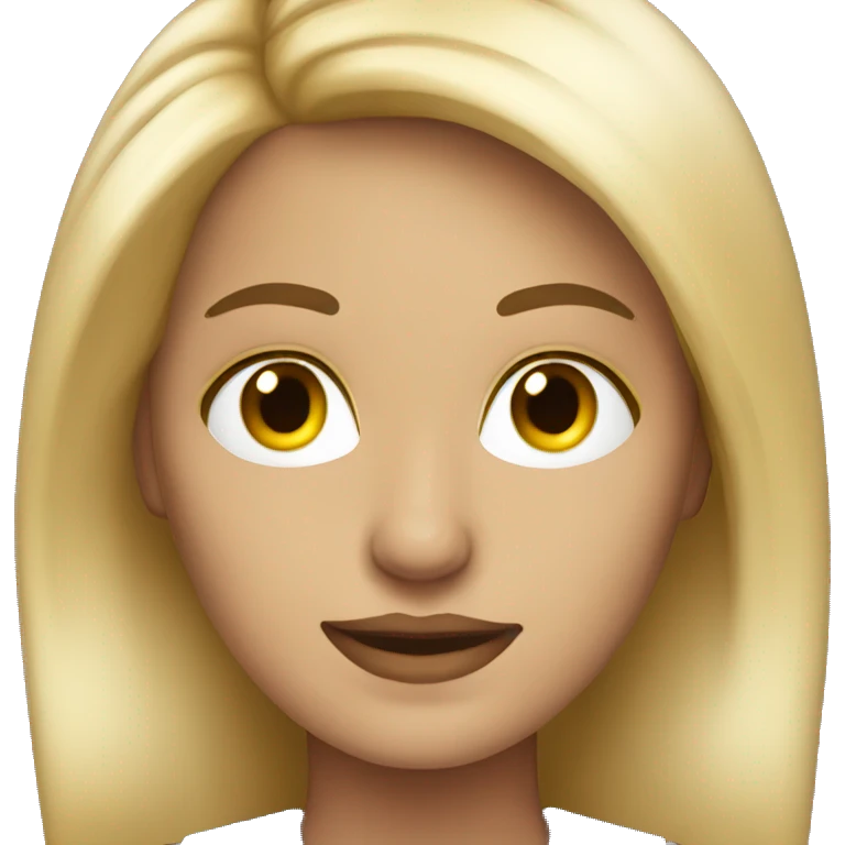 psychologist beautiful woman with blonde hair  emoji