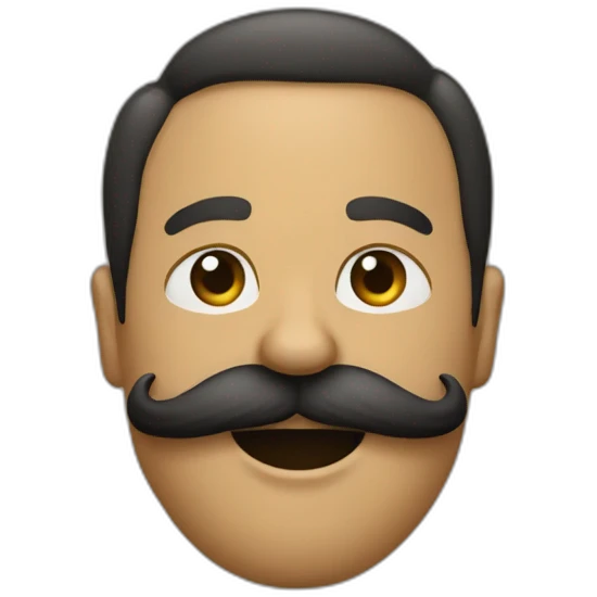 Bigode dançando emoji