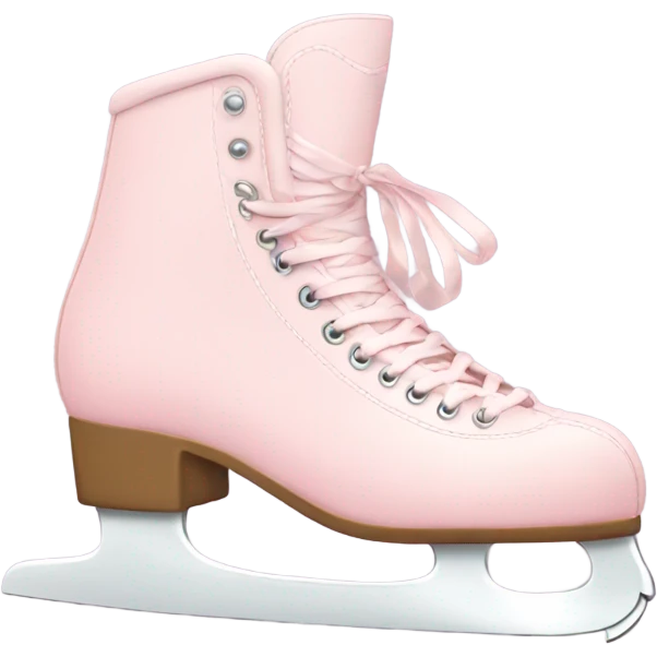 aesthetic pastel pink ice skates emoji