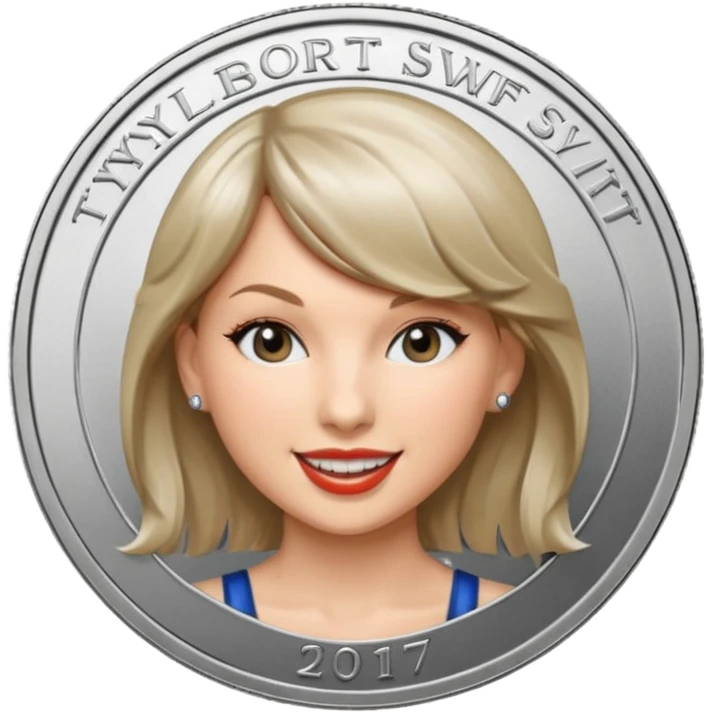 Taylor Swift silver Coin emoji