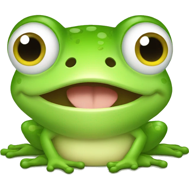 Happy frog  emoji