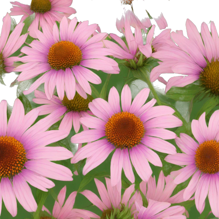 whole echinacea flower lots of petals emoji