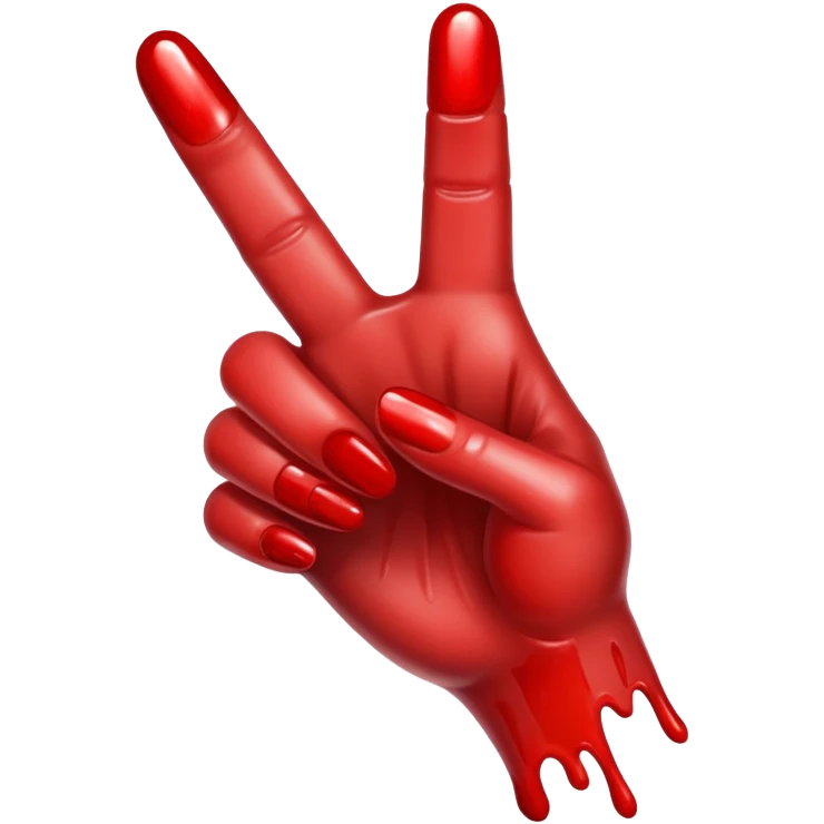 Bloody finger emoji