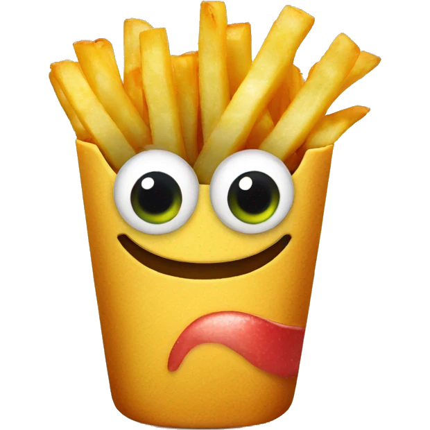 fries with eyes emoji