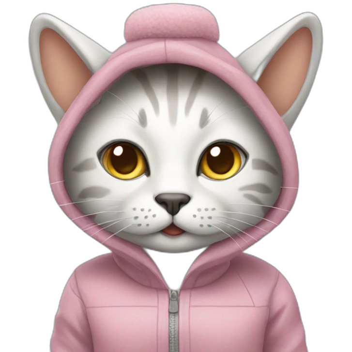 cat in lather oufit emoji