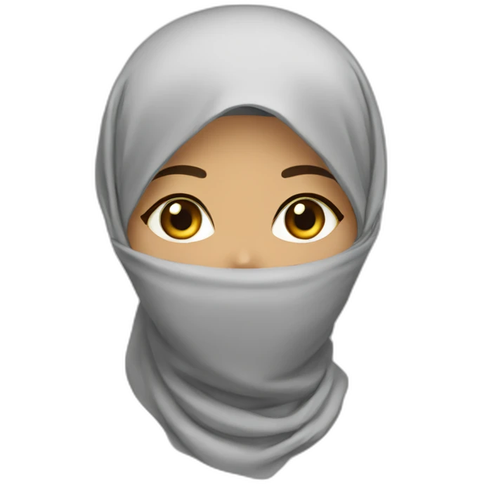 Algérien girl hijab emoji