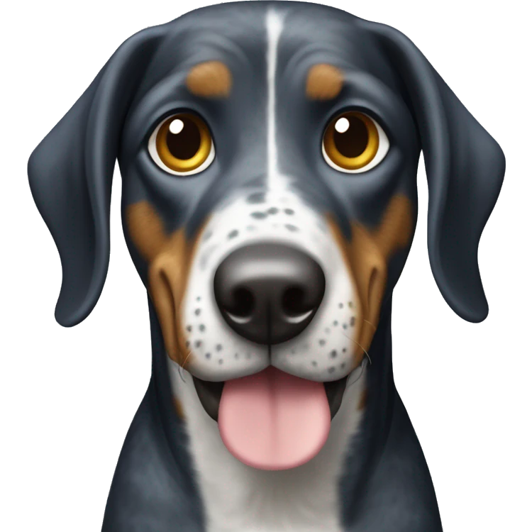 Bluetick hound dog  emoji