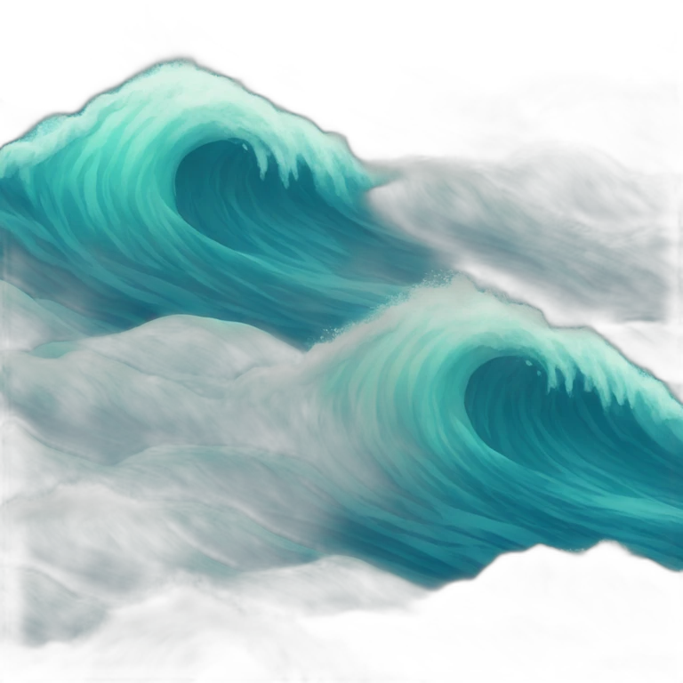 sea wave wind emoji
