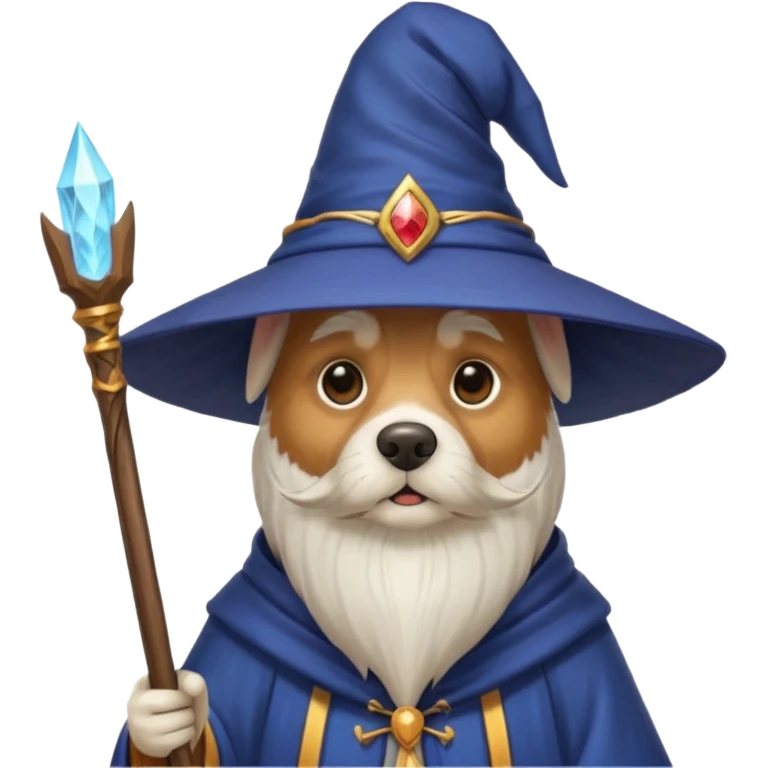 Dog wizard emoji