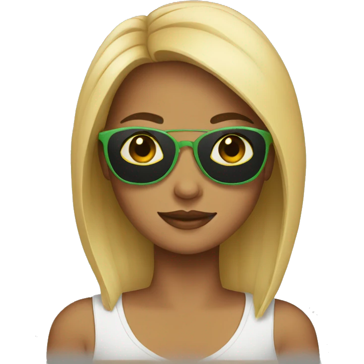 Girl with sunglasses  emoji