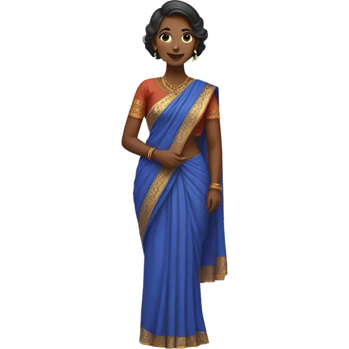 woman in saree emoji