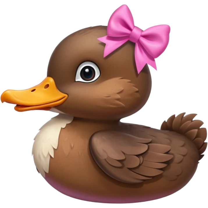 Platypus with a pink bow emoji