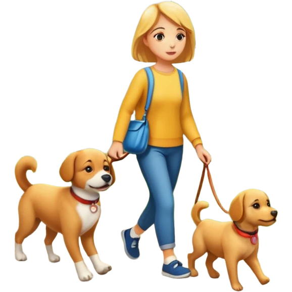 Pasear perrito emoji