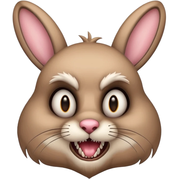 Scary Easter bunny emoji