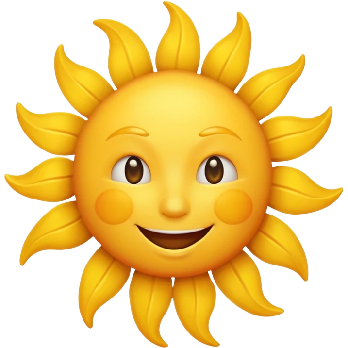smiling sun emoji