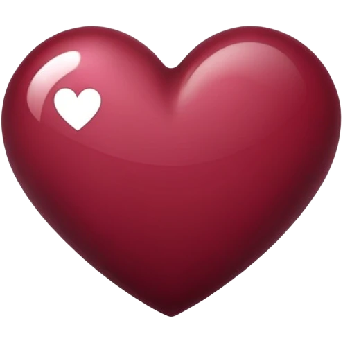 Burgandy heart emoji