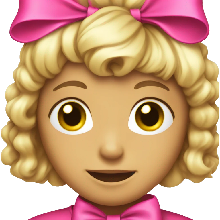 hot pink bow emoji