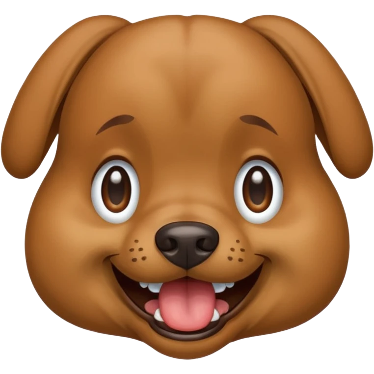 Crying laughing dog emoji