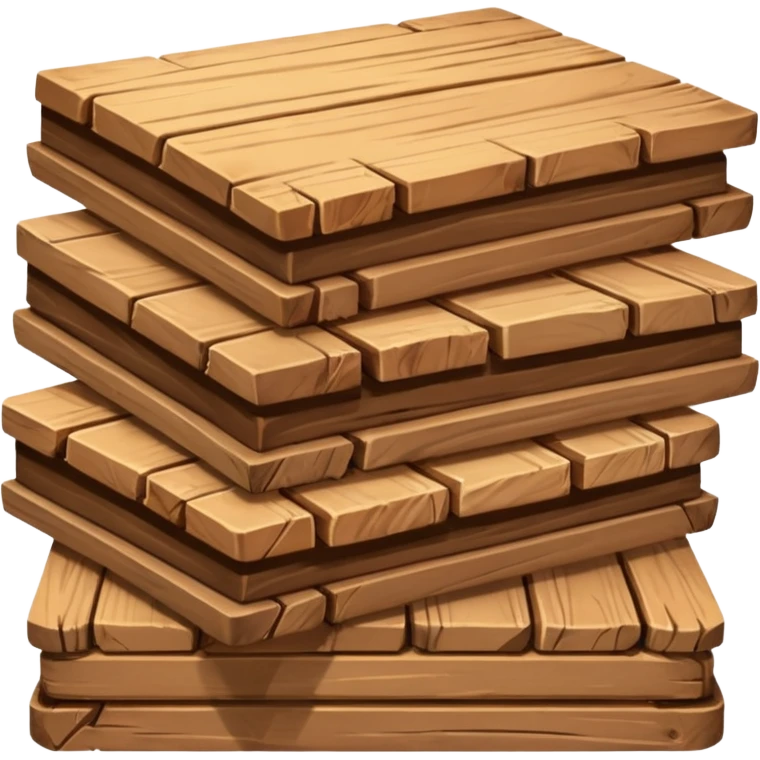 building material: wooden boards stacked on top of each other emoji
