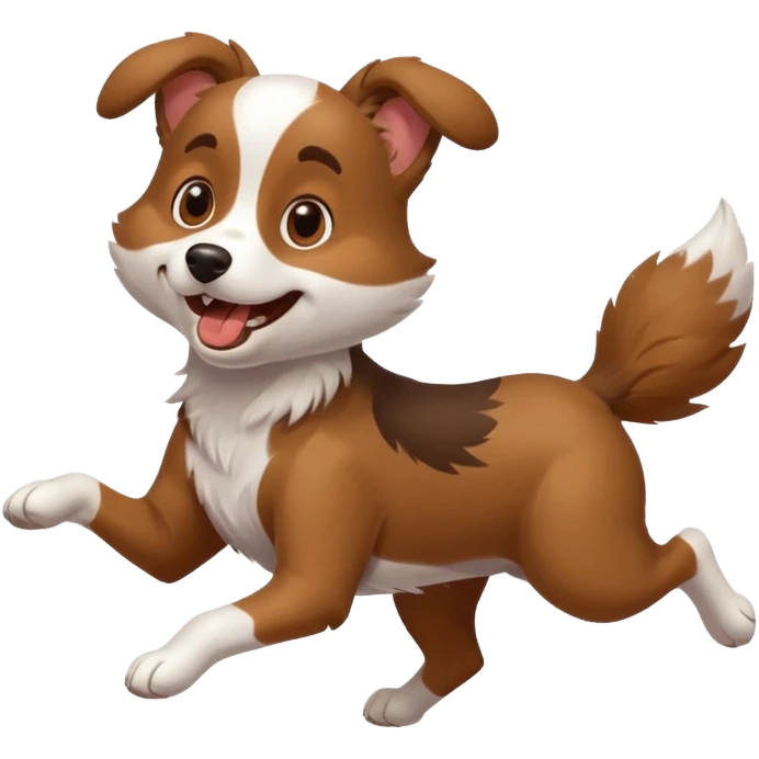 crazy dog running around everywhere emoji