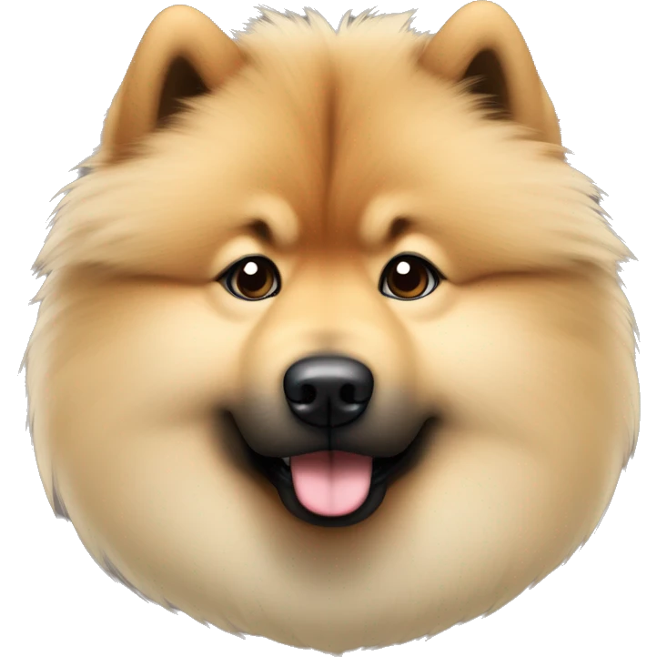 Eurasier mit schmalem gesicht etwas dunkleres fell und spitze ohren emoji