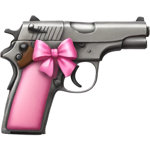 pistolwith a pink bow emoji