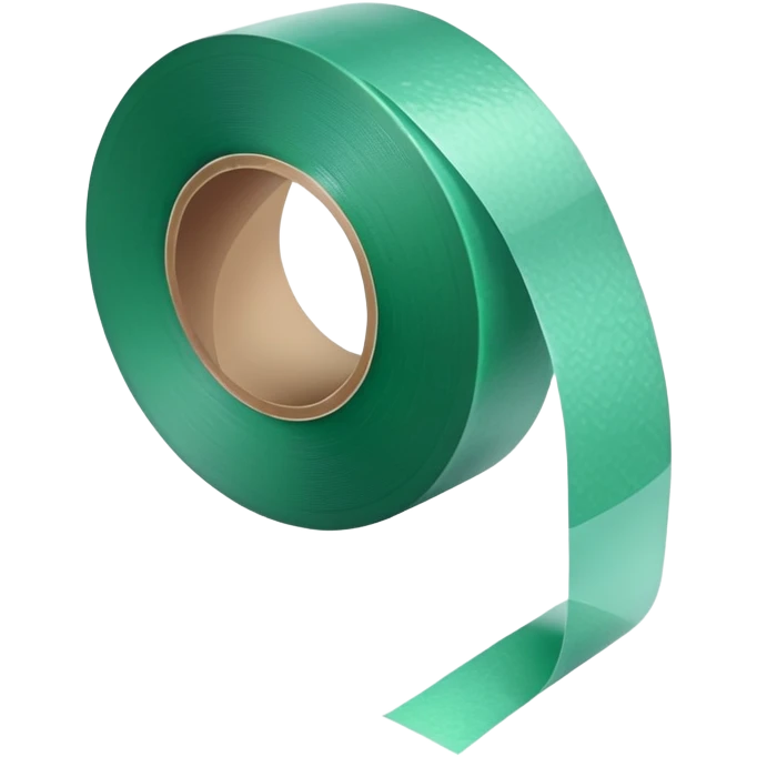 A roll of green adhesive tape emoji