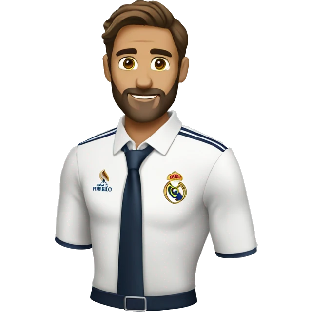 leon con la camisa del real madrid emoji