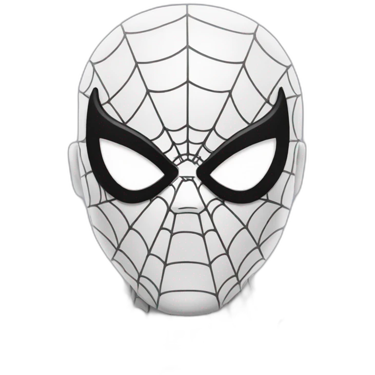 white spiderman emoji