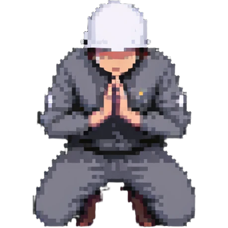 person kneeling in prayer with hands clasped emoji