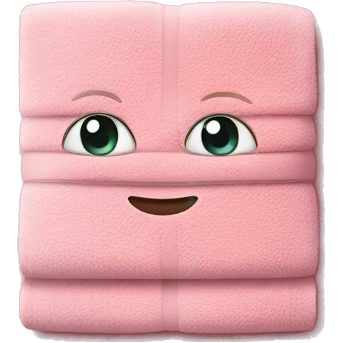 Light pink towel emoji